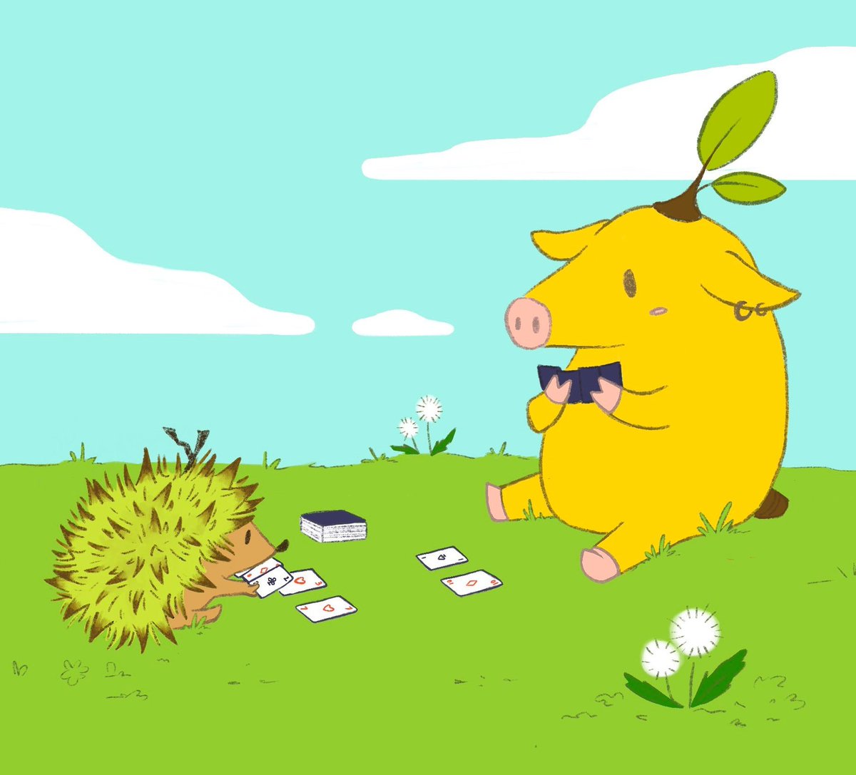 pluecloud's tweet photo. Porc et pique dans une partie de carte épique

#illustration #dessin #pig #lemon https://t.co/5FjC3vRnLl