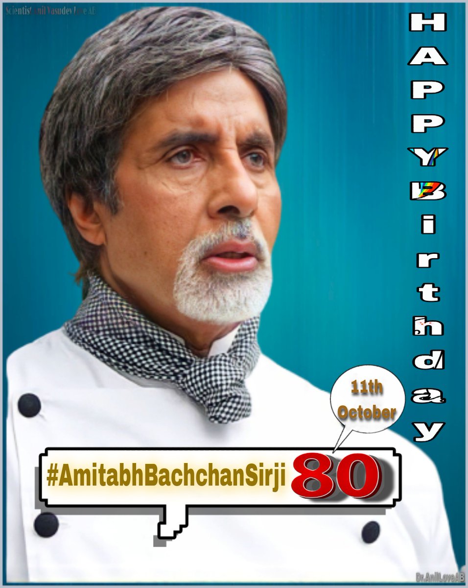 DrAnilLoveAB's tweet photo. Idhar Hai #Shahenshahofindianfilmindustry
#53YearsOfAmitabhBachchan ๐๏ธ๐ช๐ป
Love You @SrBachchan Sirji๐๐๏ธ๐
#14DaysToAB80 ๐๐๏ธ๐๐๏ธ๐๐๏ธ๐ https://t.co/oIAkInV5Dt