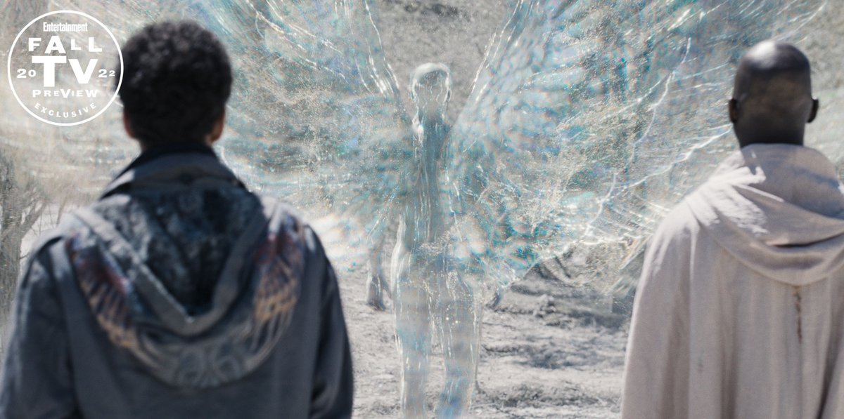daemonsanddust's tweet photo. It's good to have angels on your side. Get a first look at Season 3 of #HisDarkMaterials premiering this December. #HBO50 https://t.co/2jnoyFr3qO