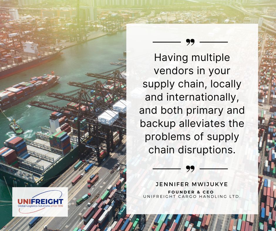 UnifreightU's tweet photo. How do you effectively navigate disruptions?

"Having multiple vendors in your supply chain, locally and internationally, and both primary and backup alleviates the problems of supply chain disruptions."

Stay tuned for the full article.
#logistics #unifreight #onestoplogistics https://t.co/5WY7zv2Jie