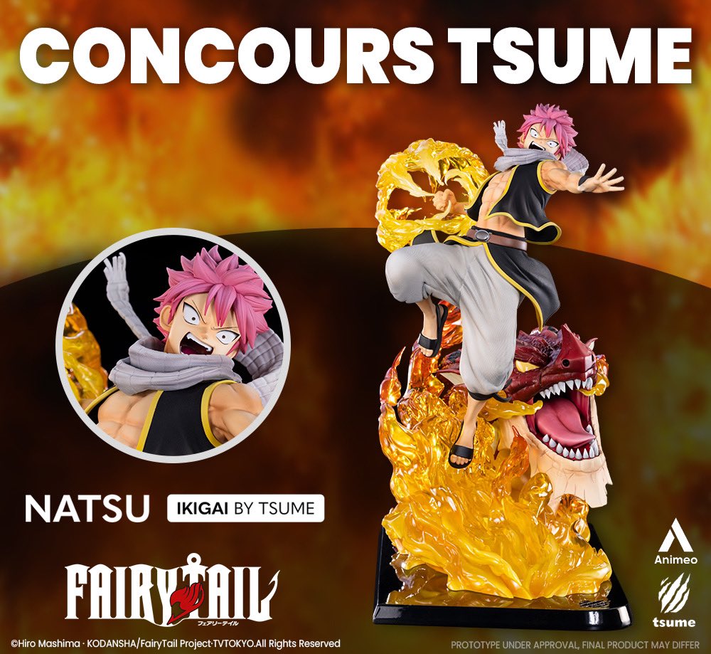 🎁 CONCOURS

Pour fêter nos 50 000 abonnés, avec <a href="/TsumeArt/">Tsume Art</a> on vous fait remporter la toute nouvelle statue de Natsu - Ikigai by Tsume ! 🔥

✅ Suivre <a href="/AnimeoNews/">ANIMEO NEWS</a> et <a href="/TsumeArt/">Tsume Art</a> 
🔁 RT + like le post
💬 Commenter #Natsu sur le post

TAS 04/10