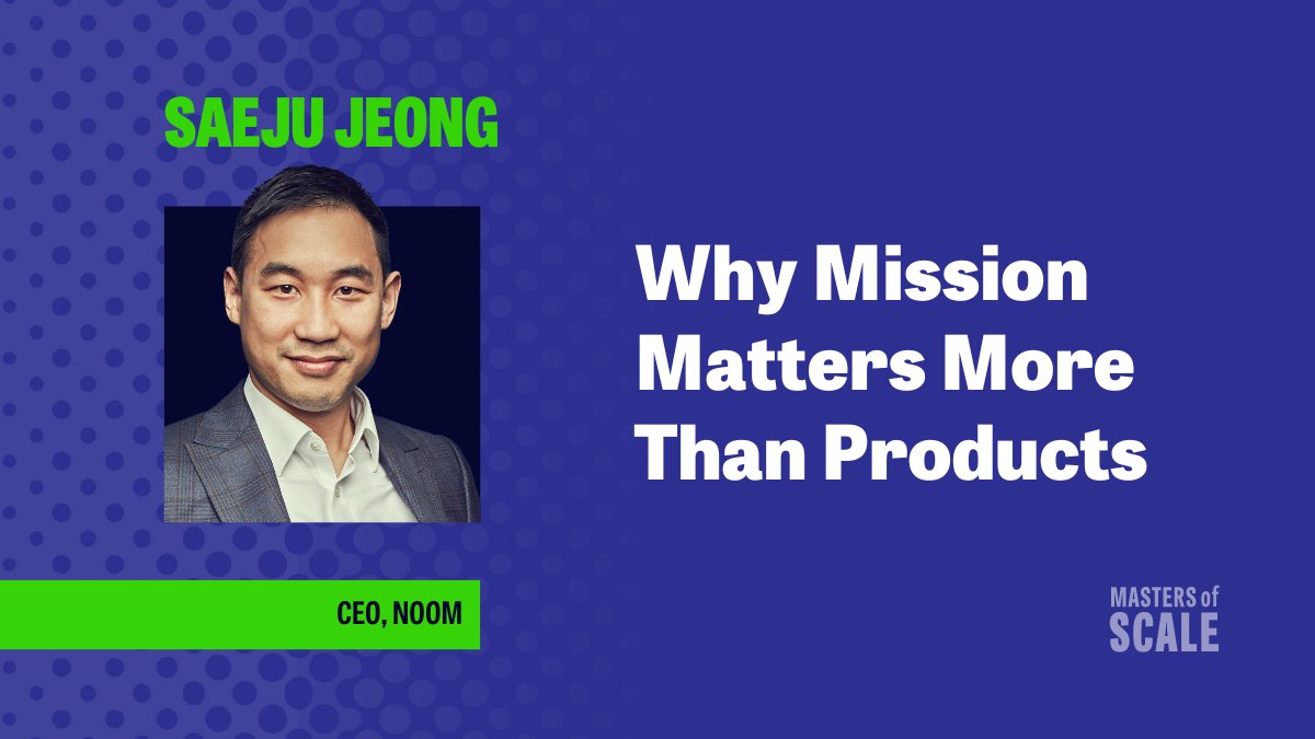 Masters of Scale on X: Listen to Why mission matters more than