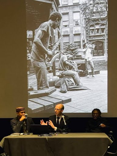Paul Steinbeck (@steinbeckpaul) on Twitter photo Two images from last week's presentation of SOUND EXPERIMENTS at the <a href="/HPJazzFest/">Hyde Park Jazz Fest</a>. Left to right: <a href="/AZanolini/">Anna Zanolini</a>, me, and <a href="/Discopoet/">Khari B.</a>. Painting by <a href="/lewisachenbach/">Lewis Achenbach</a>, photo by Alan Teller.
#aacm #creativemusic #experimentalmusic #greatblackmusic Two images from last week's presentation of SOUND EXPERIMENTS at the <a href="/HPJazzFest/">Hyde Park Jazz Fest</a>. Left to right: <a href="/AZanolini/">Anna Zanolini</a>, me, and <a href="/Discopoet/">Khari B.</a>. Painting by <a href="/lewisachenbach/">Lewis Achenbach</a>, photo by Alan Teller.
#aacm #creativemusic #experimentalmusic #greatblackmusic