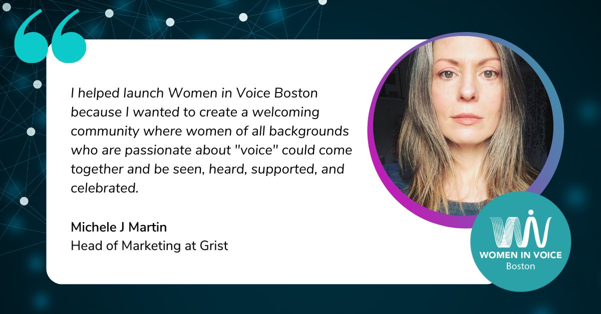 WomenInVoice's tweet photo. WiV Ambassadors ROCK!😎

@michelejmartin is a purpose driven marketing leader &amp; founding ambassador of @WomeninVoiceBOS!

🏆 A finalist for the @WomenInVoice Chapter Pioneer Award, she is an outspoken advocate for neuro inclusivity, #accessibility + #diversity in the workplace. https://t.co/ddFCVrFfJW