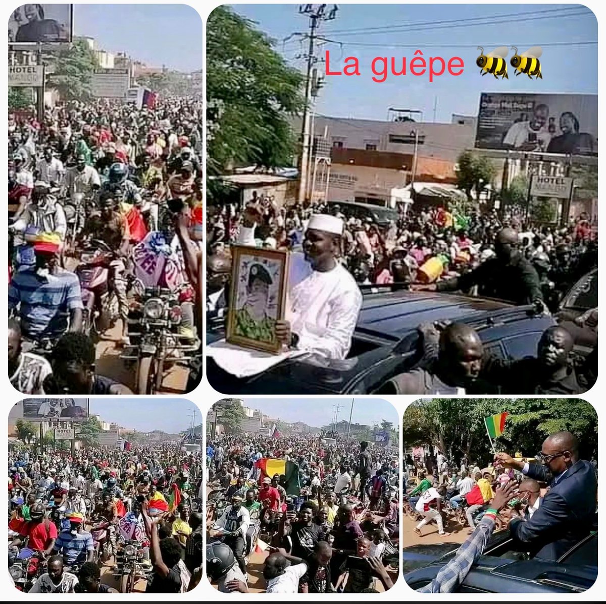 🇲🇱 QUAND LES DIRIGEANTS DEFENDENT DIGNEMENT LES INTERETS DE LEUR PEUPLE, VOILA LE RESULTAT. 

BRAVO AU PEUPLE SOUVERAIN DU MALI. L'HEURE DE LA REDEMPTION A SONNE. 

TANT PIS POUR LES ESCLAVES VOLONTAIRES.
🇲🇱🇲🇱 Vive le Mali 🙏🙏🙏