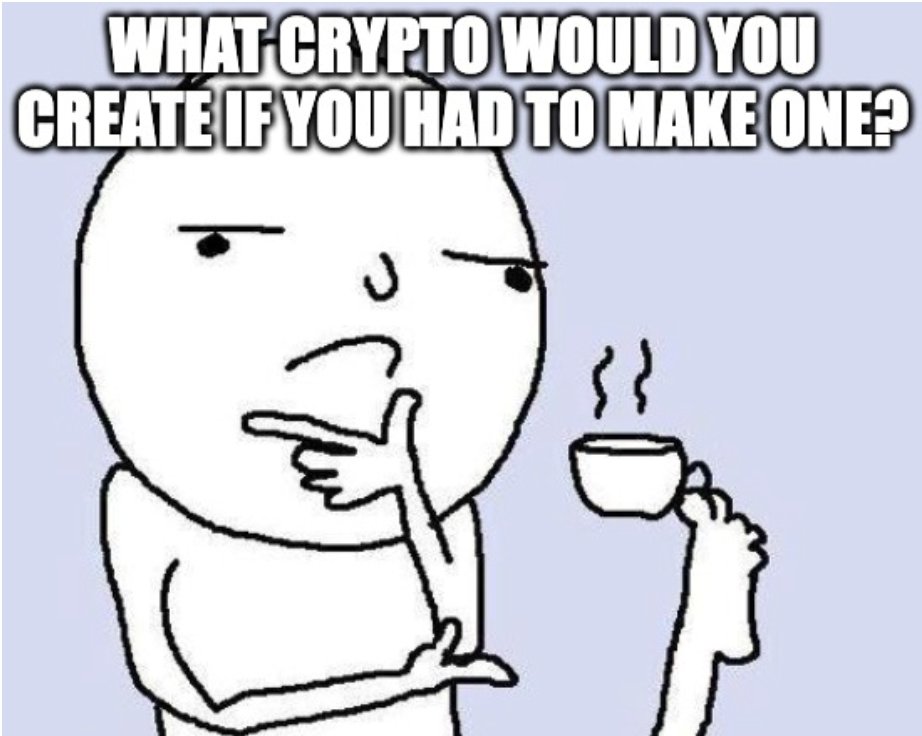 BroBean88's tweet photo. What #crypto would you create if you could make one?
I'm curious! 😚 Let's hear your ideas! 💡

#cryptocurrency #cryptotrading https://t.co/452bdsvLDV