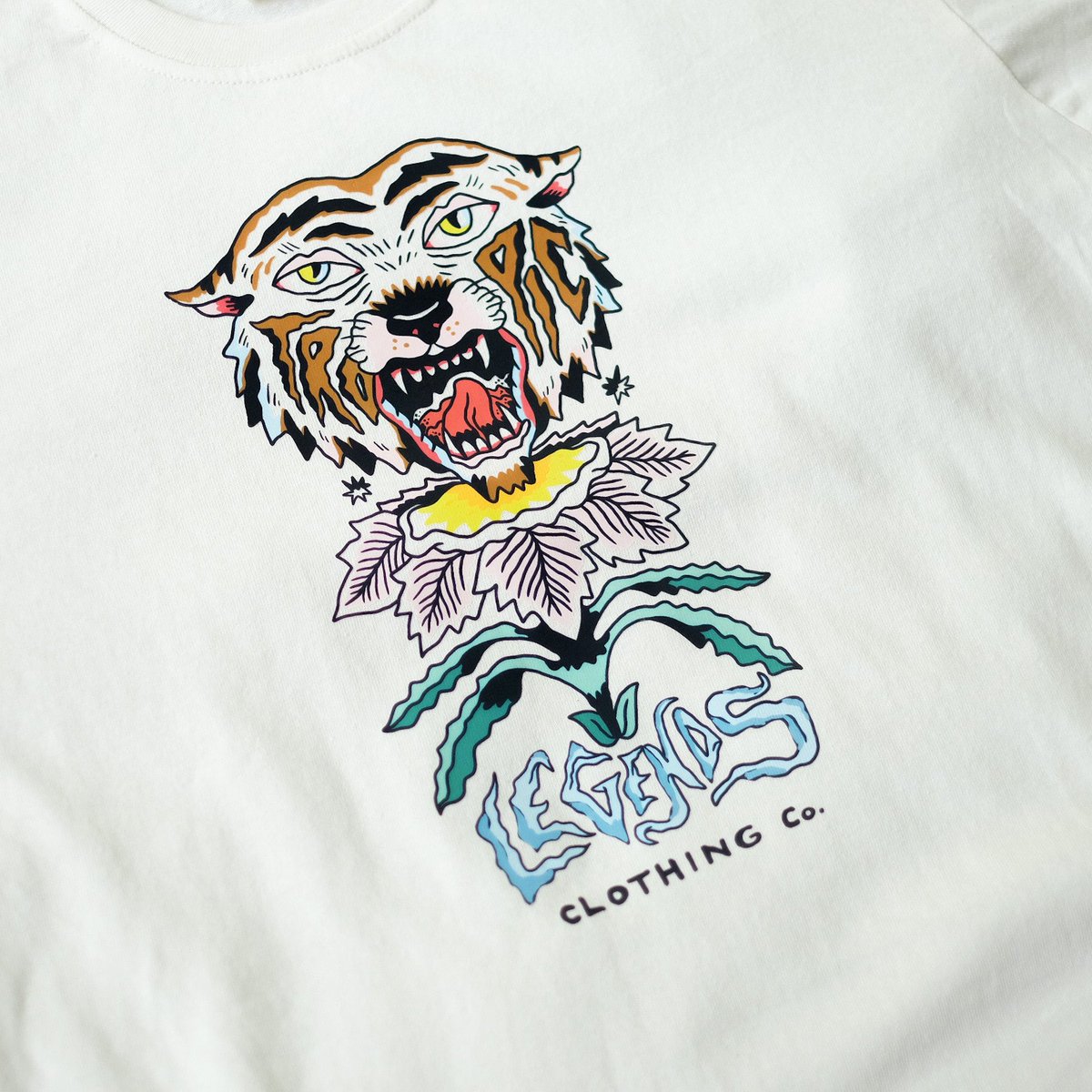 tropiclegends's tweet photo. ‘Tigre’ Tee in Ivory

Available at The Jungle Shop soon! 🕺 https://t.co/qFgQ4qW60M