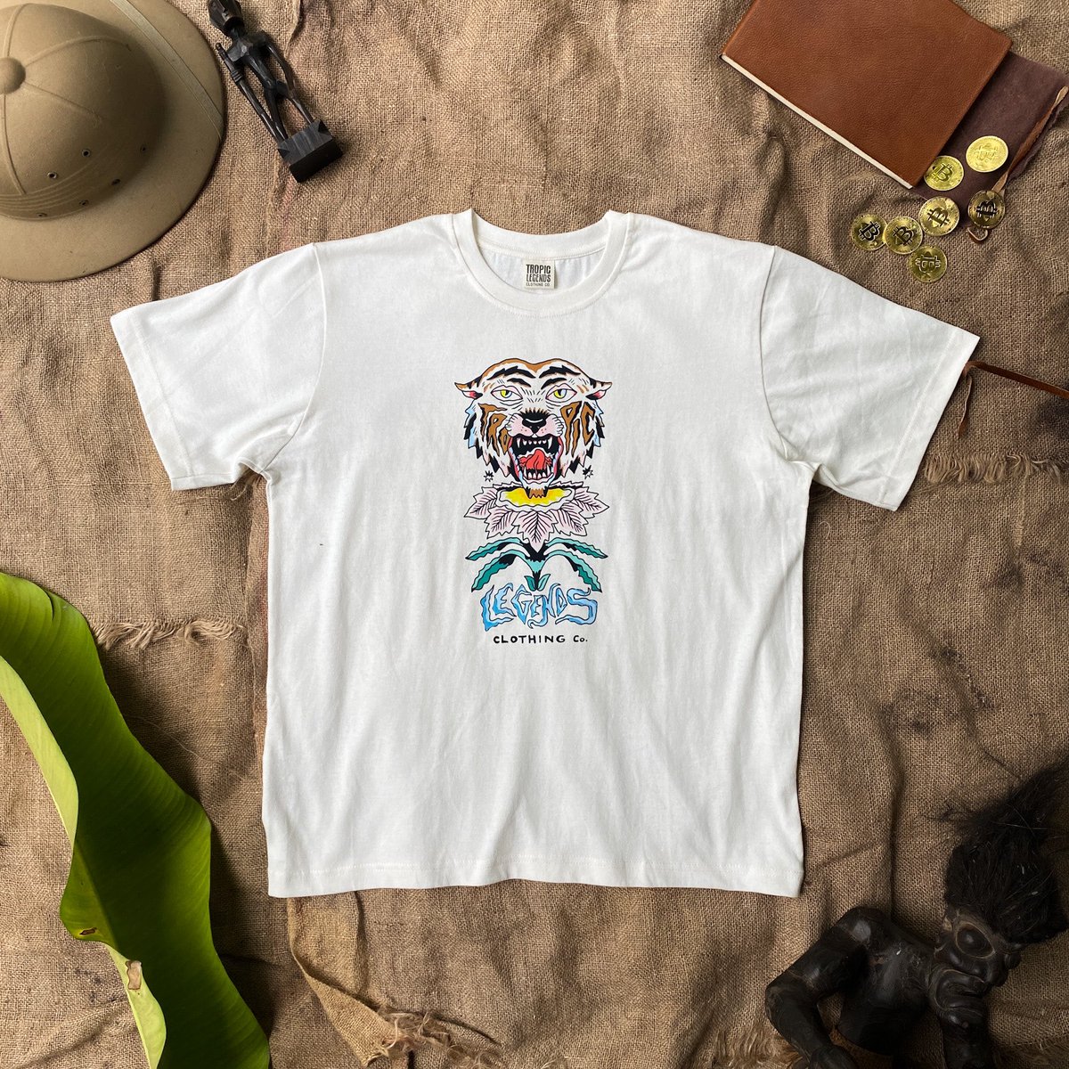 tropiclegends's tweet photo. ‘Tigre’ Tee in Ivory

Available at The Jungle Shop soon! 🕺 https://t.co/qFgQ4qW60M