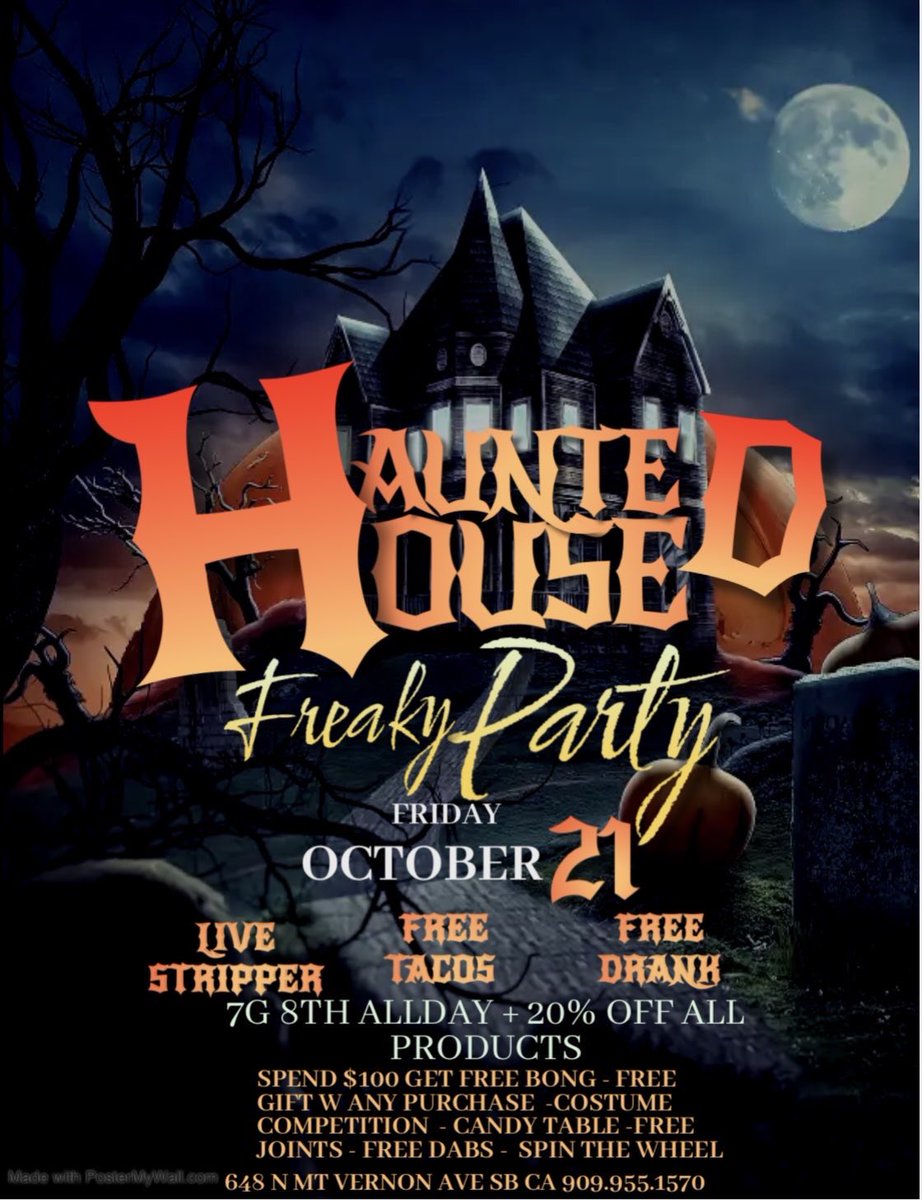 ALL OCTOBER DONT MISS OUR PARTIES 😮‍💨✔️ THE 21st PATENT APPRECIATION DAY FREE TACOS, DRINKS, AND STRIPPERS🔥🤪😈 648 N MOUNT VERNON AVE SAN BERNARDINO CA