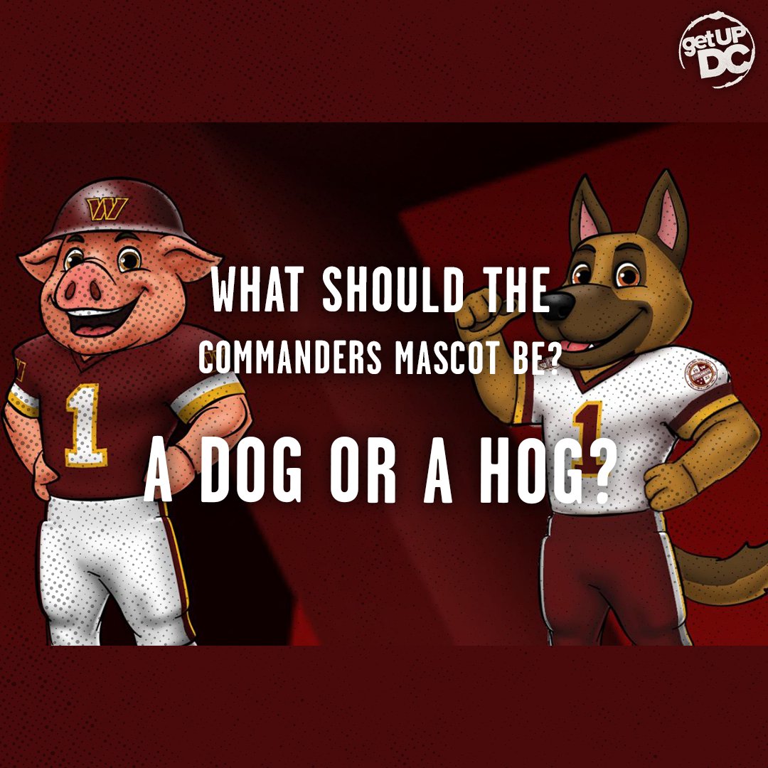 PhonySnyder's tweet photo. Be sure to vote for the new Washington Commanders' mascot!!! I ensure you voting will be fair, just like it was for the name choice. (I will also definitely be allowing Tanya to pick the new mascot just like she picked our name and designed our sweet, not bland, logo!) https://t.co/Ec8hHxFlSL