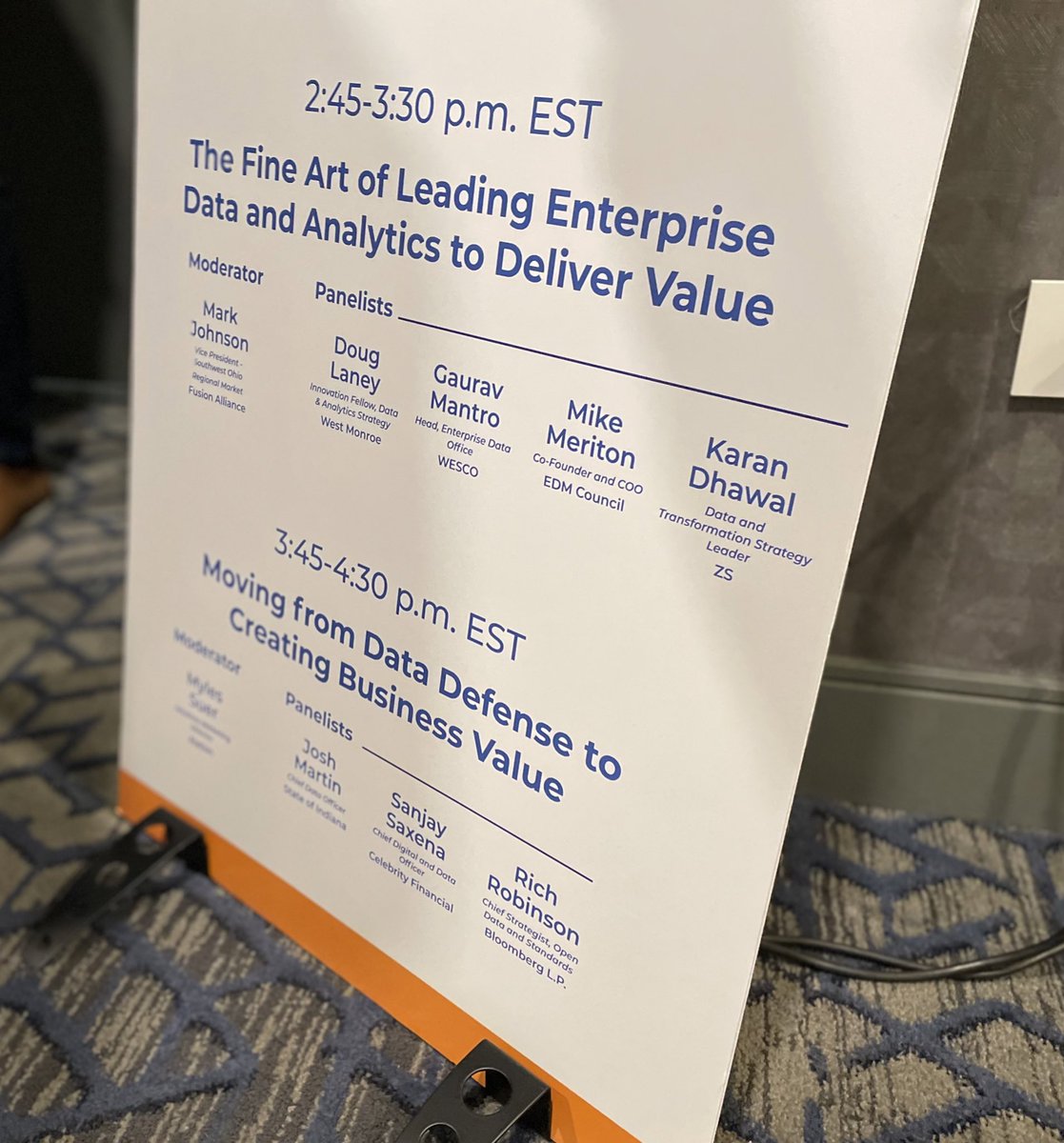 IndianaMPH's tweet image. @INDataJMartin is speaking on a panel at today’s #CDOMidwestSummit in Cincinnati. Hosted by @magazine_cdo, this session is titled “Moving from Data Defense to Creating Business Value.” #data