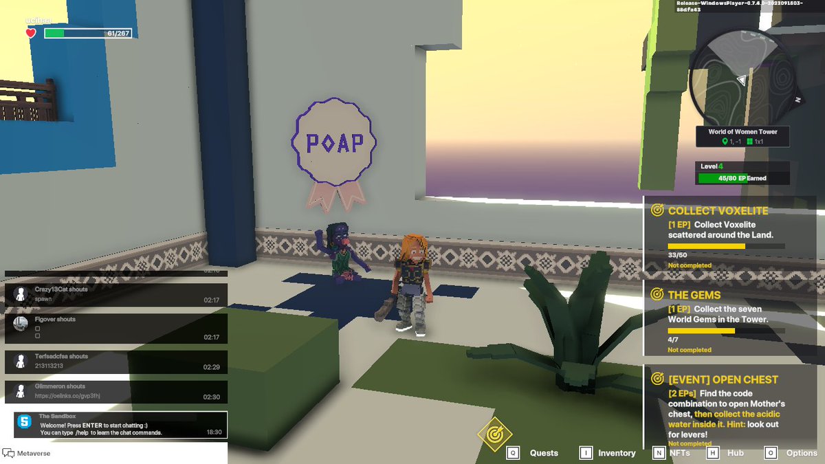 seemar_gincing's tweet photo. @TheSandboxGame @worldofwomennft I just participated in the #SandboxAlphaS3Giveaway for a chance to win 500 SAND! Found the hidden room in World of Women Tower, check out my screenshot below!
👇 https://t.co/TSbF17mTuv