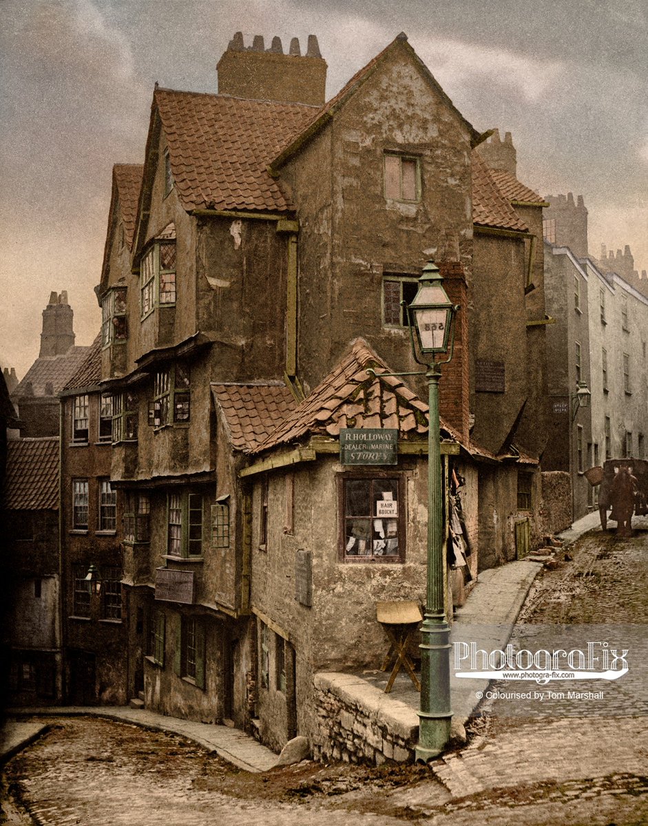 PhotograFixUK's tweet photo. R Holloway, Dealer in Marine Stores on the junction of Steep Street and Trenchard Street, Bristol, United Kingdom, 1866.
Colourised by Tom Marshall (#PhotograFix)
#Bristol #Colourised #History
https://t.co/5N2VM1tCYY https://t.co/Ra1TC8Hkyo