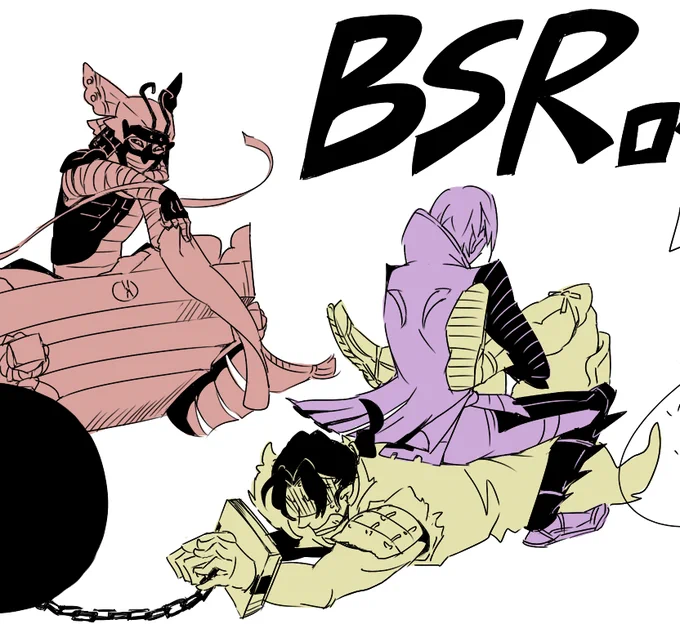 BSRトレンド入り(昨日の話)にあやかって懐かしいやつを再掲するよ。定期的に熱がぶり返しては漫画や動画作ってるジャンル。何度噛んでも美味しい。西軍好き。 