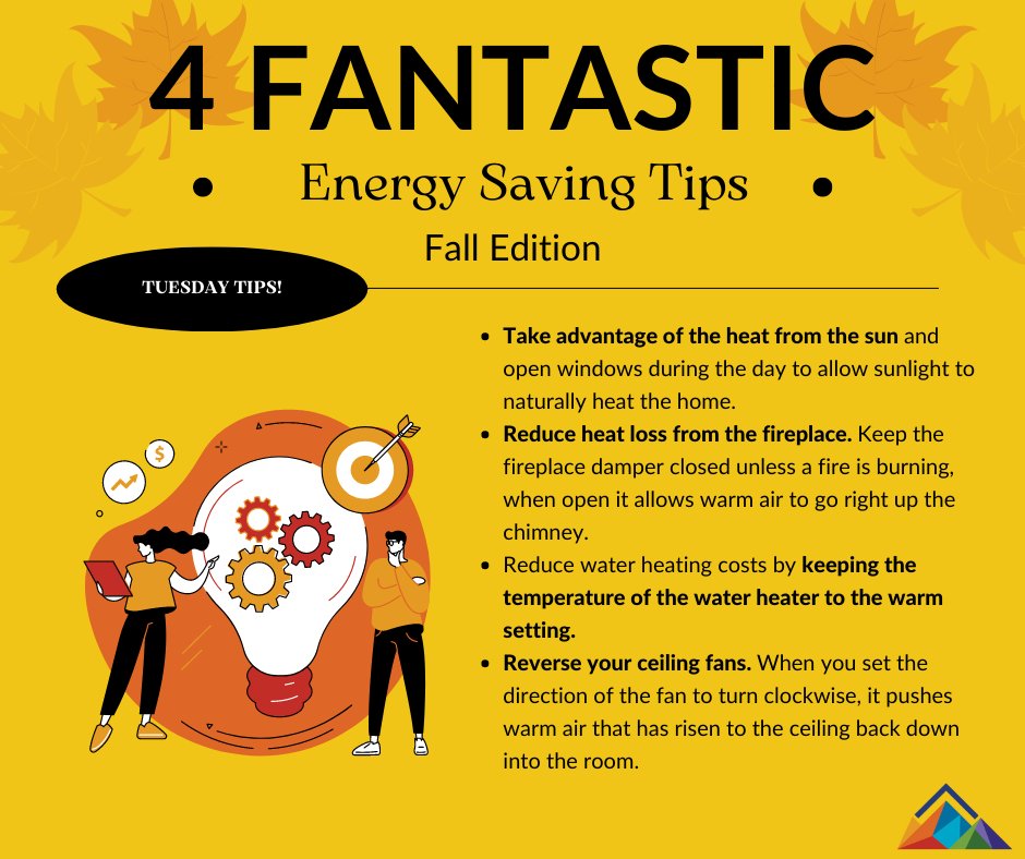 UtahOED's tweet image. It's officially fall (even though it might not feel quite like it yet). Here are some tips to help you save energy this season. energy.gov/energysaver/fa… #utahOED #HappyFall #tuesdaytips
