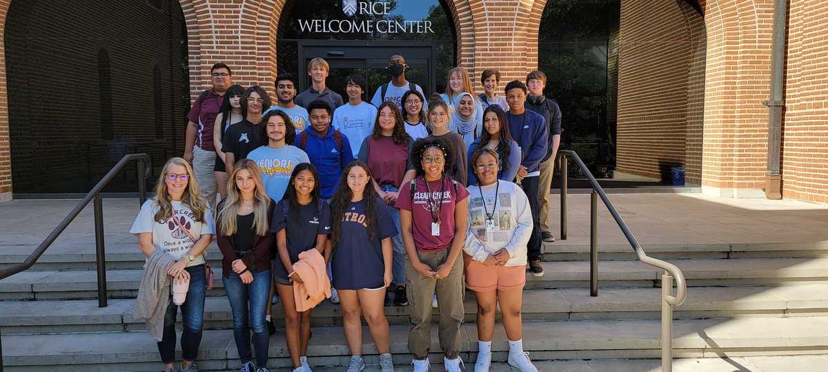 SharleneKahlic1's tweet photo. Wildcats at Rice University! #collagebound @CreekWildcats @ccisd_cte https://t.co/HxjM5ArjVZ