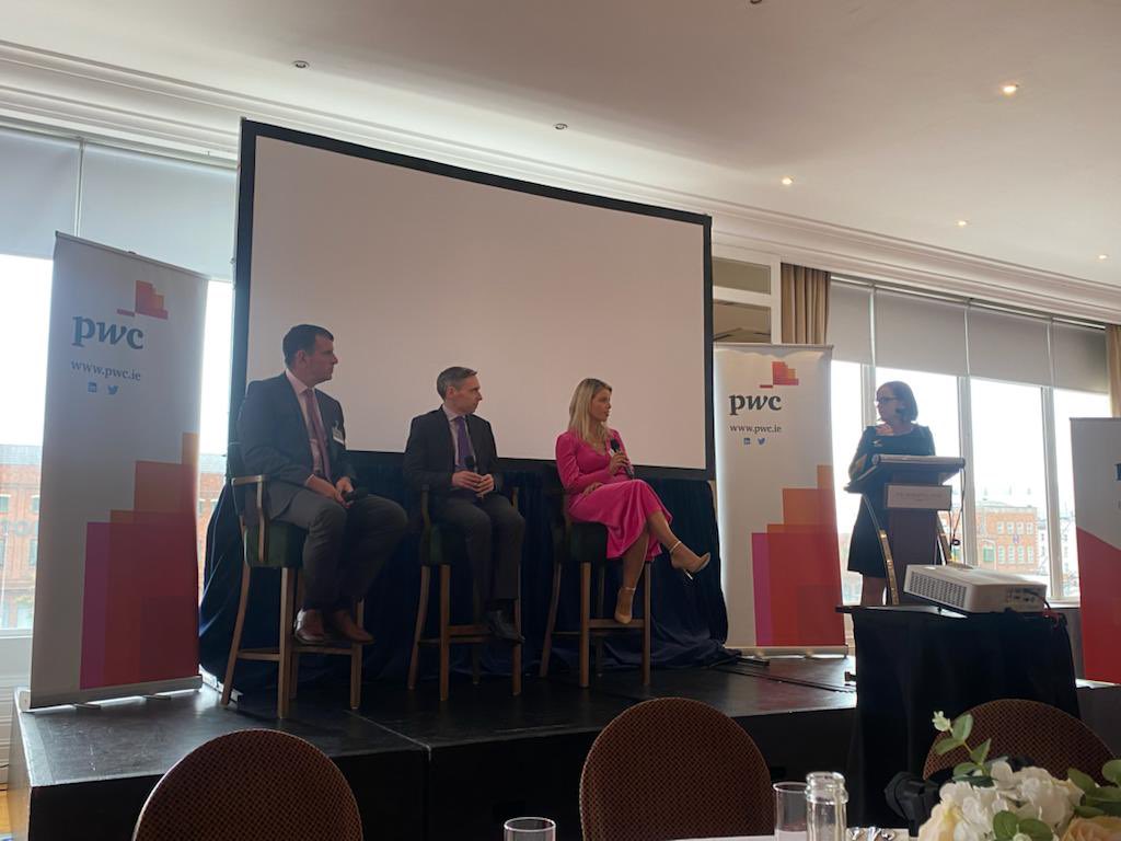 Great to be back at an ‘in person’ PwC budget briefing in Cork. Thanks to our <a href="/PwCIreland/">PwC Ireland</a> panel <a href="/NicolaQuinn11/">Nicola Quinn</a> Robert Gubbins &amp; Justine Murphy and <a href="/mcquinn_kieran/">Kieran McQuinn</a> of <a href="/ESRIDublin/">Economic and Social Research Institute (ESRI)</a>
