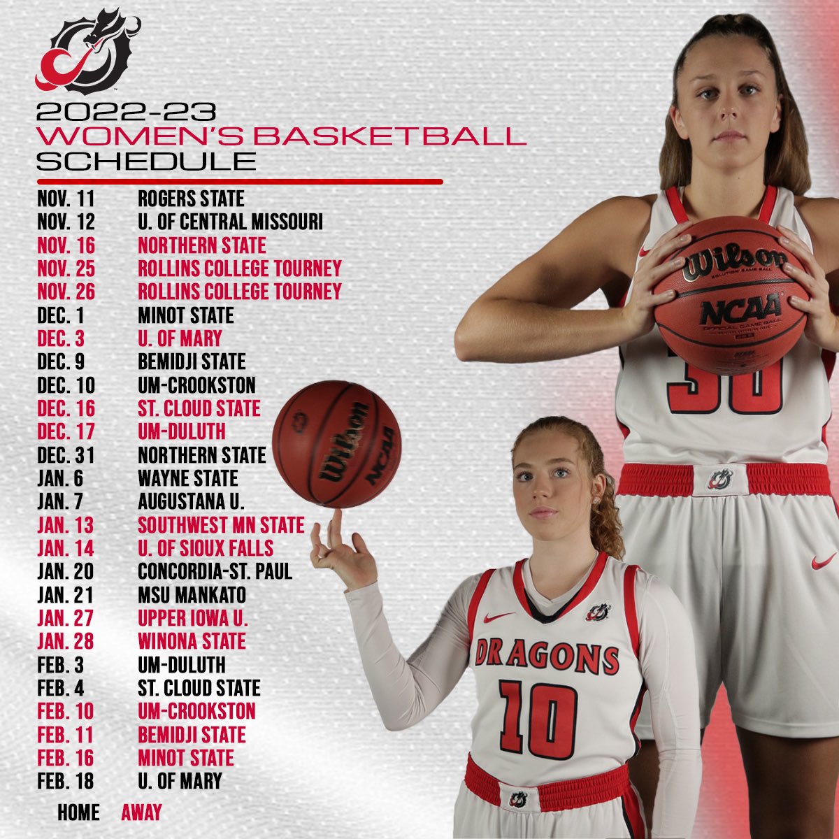 Take a look at where you can catch us live in 2022-23 🐉🏀🔥