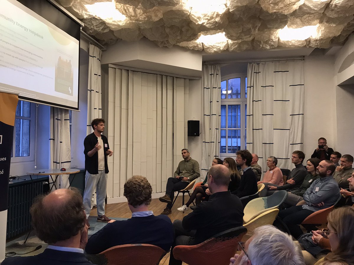 energycities's tweet photo. Tonight in Paris is the launch 🚀 of the Community Energy Helpdesk of the #SCCALE203050 project - a platform where experts &amp; citizens with experience setting up thriving energy communities will support others aspiring to do the same throughout Europe @REScoopEU @Enercoop_SCIC https://t.co/12NCpyGzzH