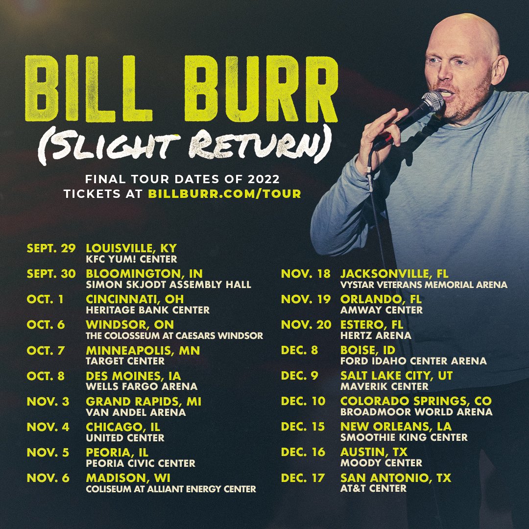 Final Tour Dates!! billburr.com/tour