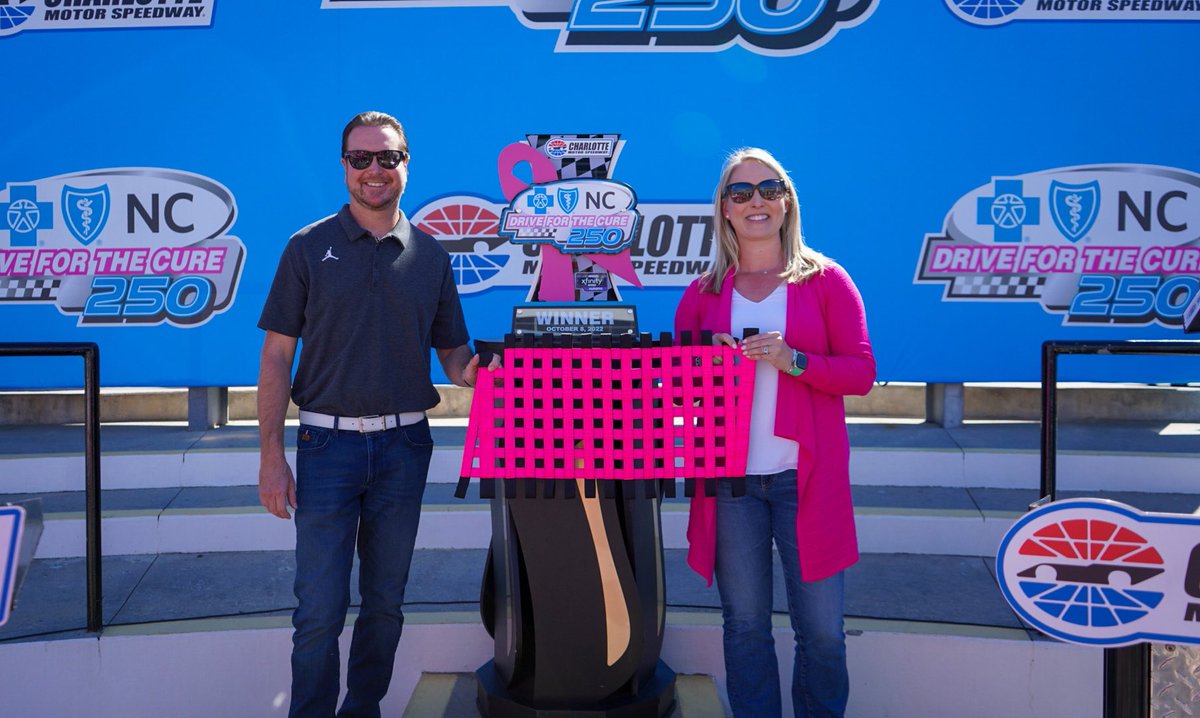 KurtBusch's tweet photo. I’m proud to announce the return of #WindowOfHope! Each Cup Series driver will display a @thermalcontrol pink window net during ROVAL weekend that will then get signed &amp; auctioned off to support breast cancer awareness through @LevineCancer Project PINK.

https://t.co/NRk0EMS4M9 https://t.co/WB18knJXIp