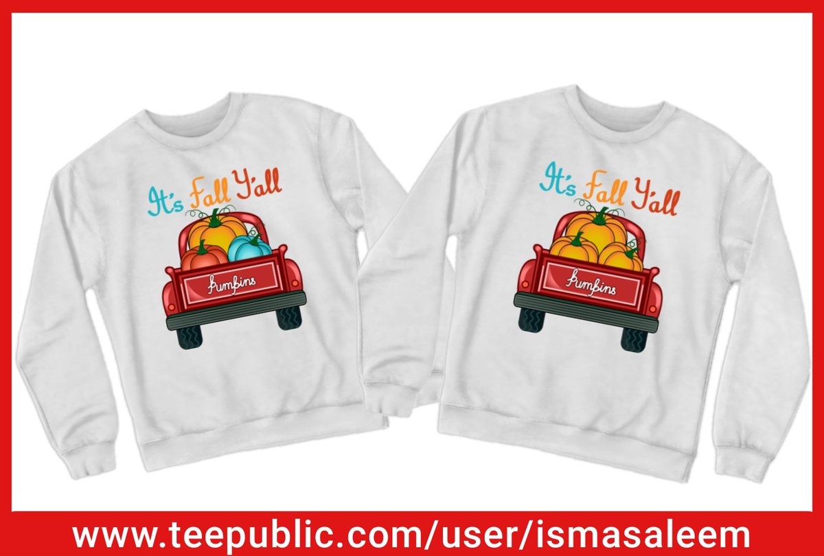 ismasaleem's tweet photo. Up to 35% OFF
Fall crewneck sweatshirts
https://t.co/r9CR2m0eoL
https://t.co/7NGT4IsuCT
@TeePublic
#teepublic #art #illustration #gift #artwork #printondemand #teepublicartist #teepublicdesign #teepublicsale #sale #discount #Fall #pumpkin #autumn #sweatshirt #winterfashion #gift https://t.co/hMn9HCmd7W