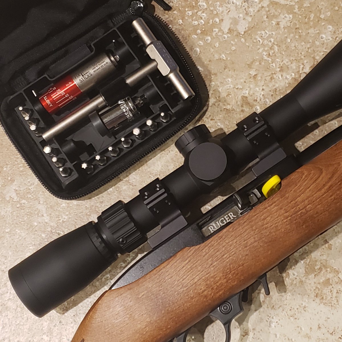fieldcrafttweet's tweet photo. Precision isn't just for high-end rifles on the centerfire line. Use consistent torque for mounting your mounts to your rifle and rings around your scope. #talleyrings #10/22 @LeupoldOptics #fixitsticks https://t.co/60Lj1SMzCb