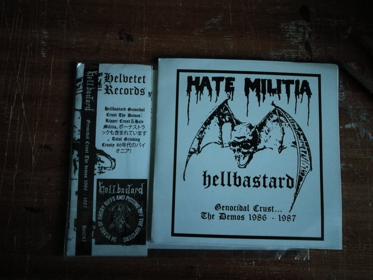 brianfinks69's tweet photo. Today's mail today is Hellbastard first two demos cd .... #hellbastard #crust #punk https://t.co/vWvljYlZqX