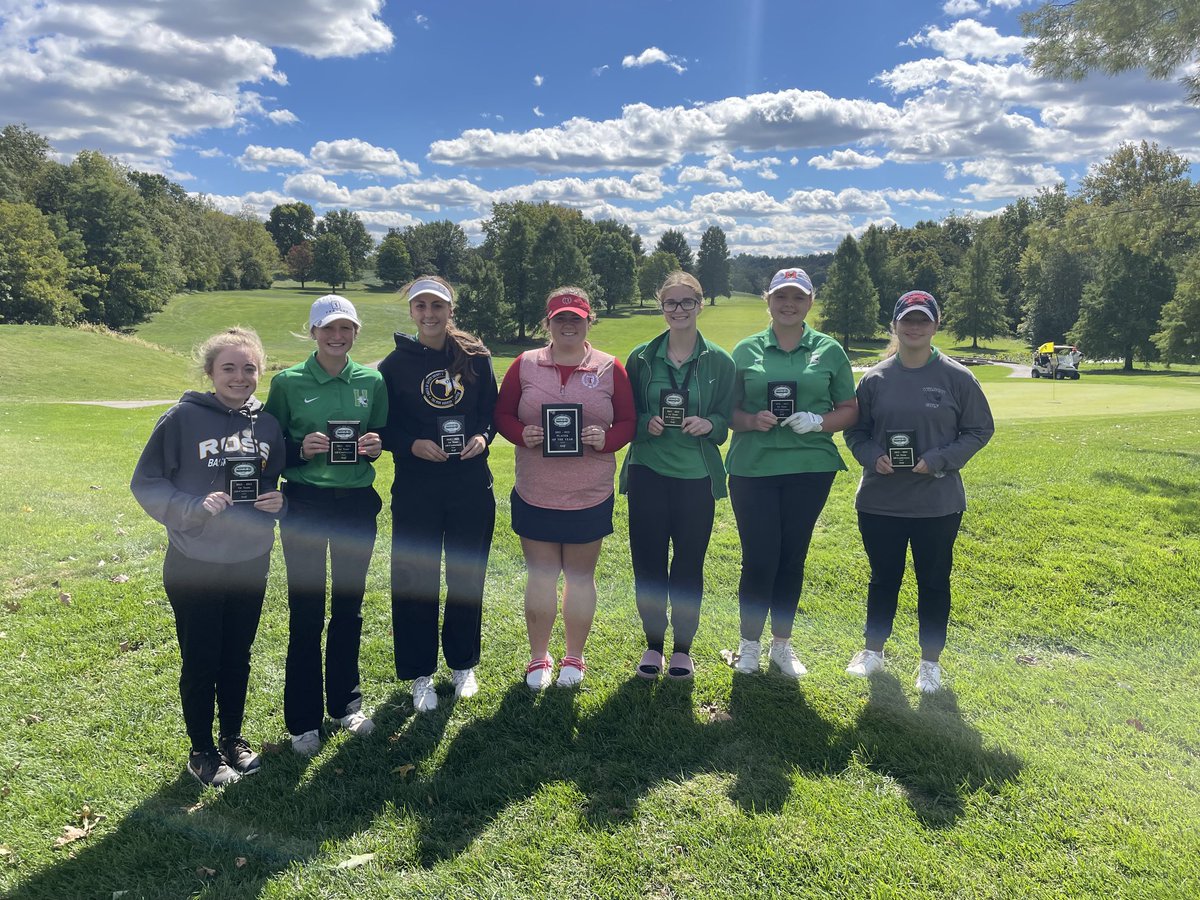 swocsports's tweet photo. ⛳️ 2022 SWOC Girls Golf 1st Team All-Conference: Keylee Goerss, Talawanda; Emma Barrier, Harrison; Ella Pfaffl, Harrison; Sydney Prewitt, Ross; Alexis Greene, Harrison; Taylor Oberjohann, Harrison; and Maggie Seiter, Harrison.  Congratulations!!! #SWOCproud ⛳️ https://t.co/IDNRnIoooh