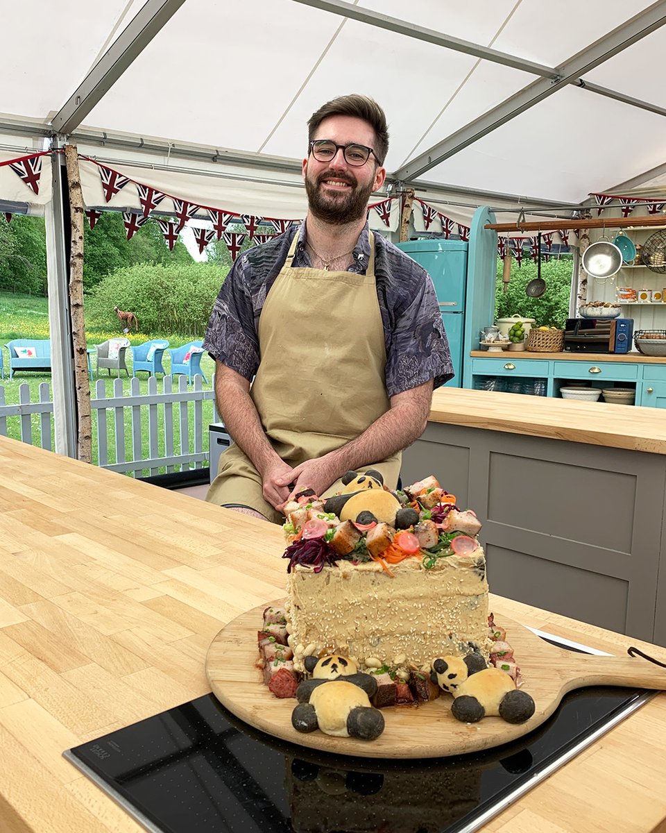 British Bake Off on Twitter "James’ ‘The Most Pandastic’ Smörgåstårta. GBBO"