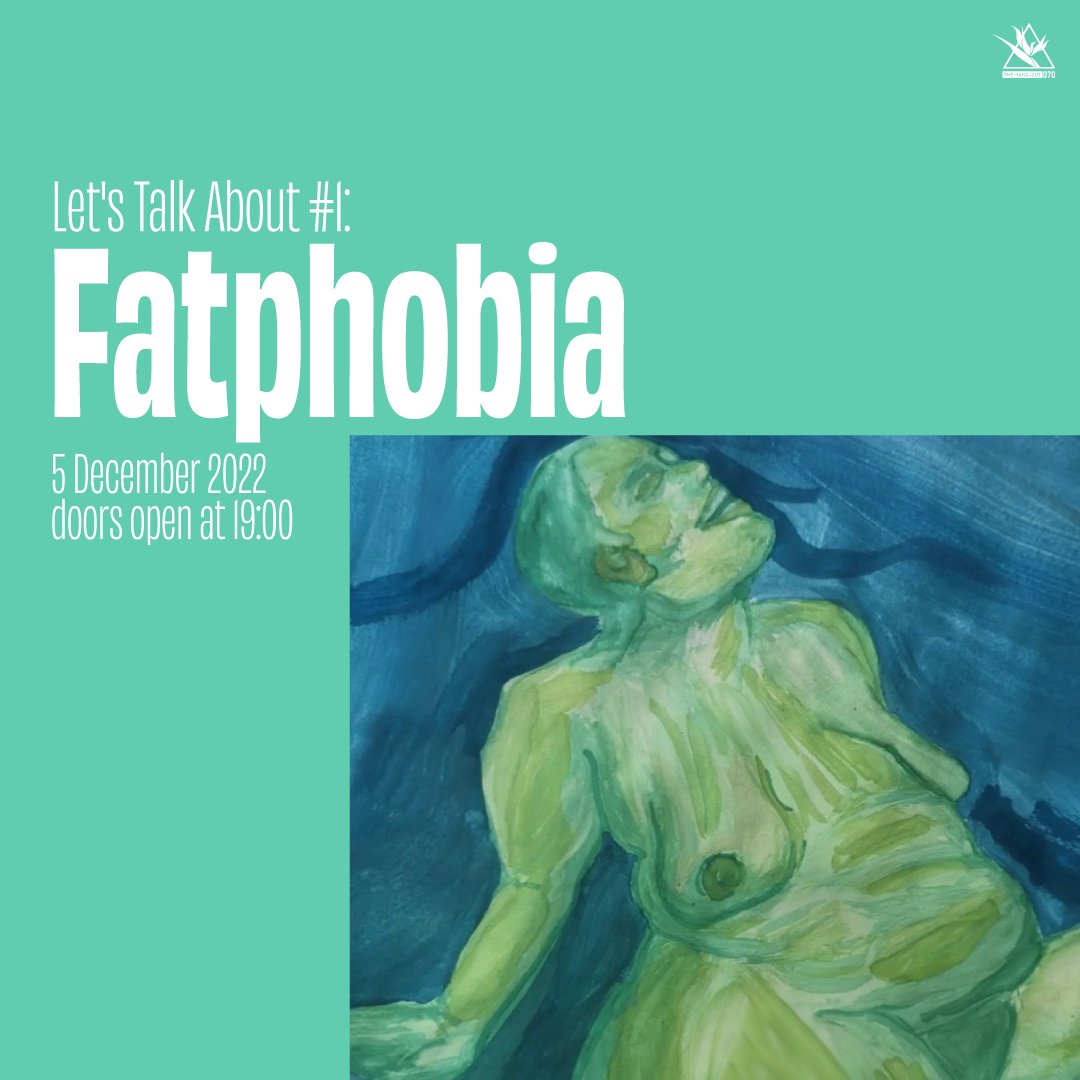 Join our Let's Talk About: Fatphobia 

Our hosts <a href="/riyaz/">Riyaz Mohammed</a>.luvz and @mushroommosis will lead this forum discussion. We will have drinks and snacks ready for you!

Program
19:00 - Doors open
19:15 - Start of forum discussion
21:30 - End of event

Sign up is mandatory #linkinbio