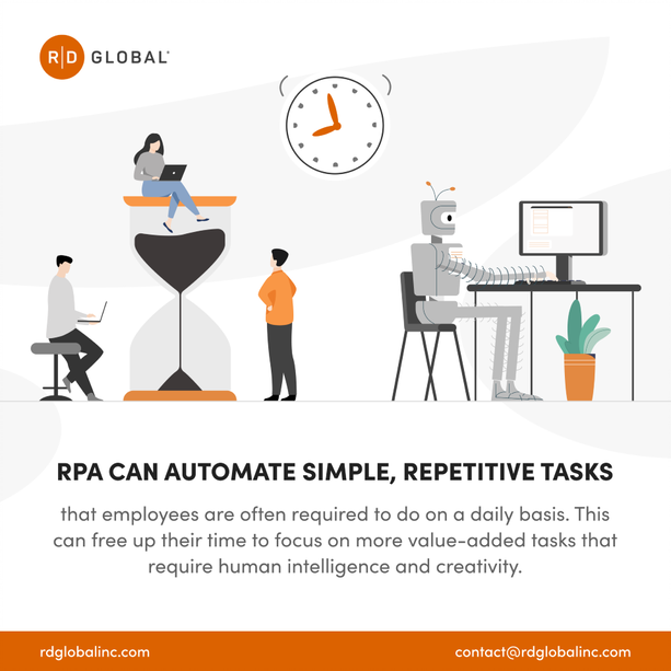 With RPA, that task can be automated so that the employee can focus on tasks that require human intelligence, like analyzing data or providing customer service.
#insurancecompany #rpa #rpasolutions #humanintelligence #rdglobal