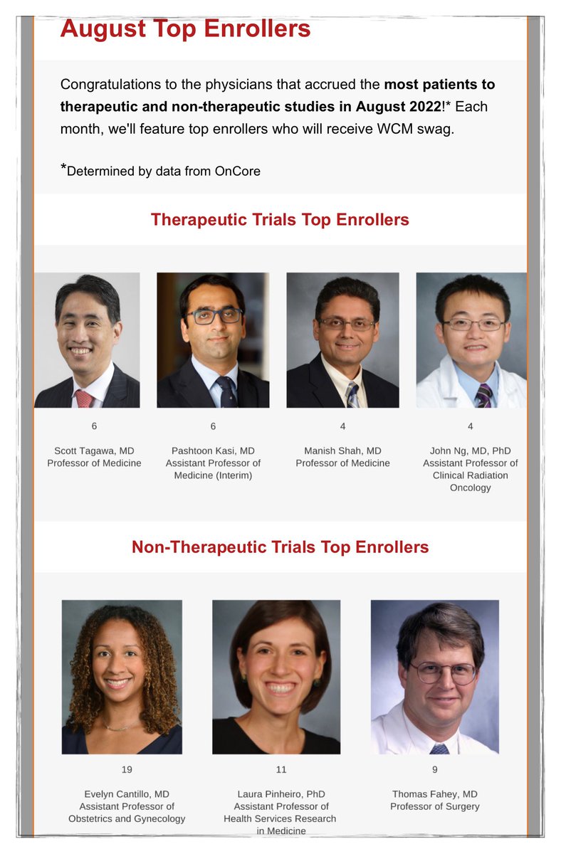 It takes a lot of effort and time to be able to not only offer but enroll in #clinicaltrials. @NCCN📝“the best management of any patient with #cancer is a clinical trial” A privilege to be able to offer it to our patients. #ClinicalTrials everywhere need more funding/support.