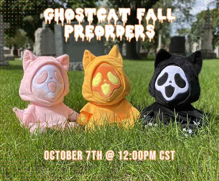 steelwithteeth's tweet photo. 🎃🍂FALL GHOSTCAT PREORDERS🍂🎃

LIMITED EDITION HALLOWEEN GHOSTCAT AVAILABLE 10.07.2022 @ 12PM CST https://t.co/3fqLejwrG3