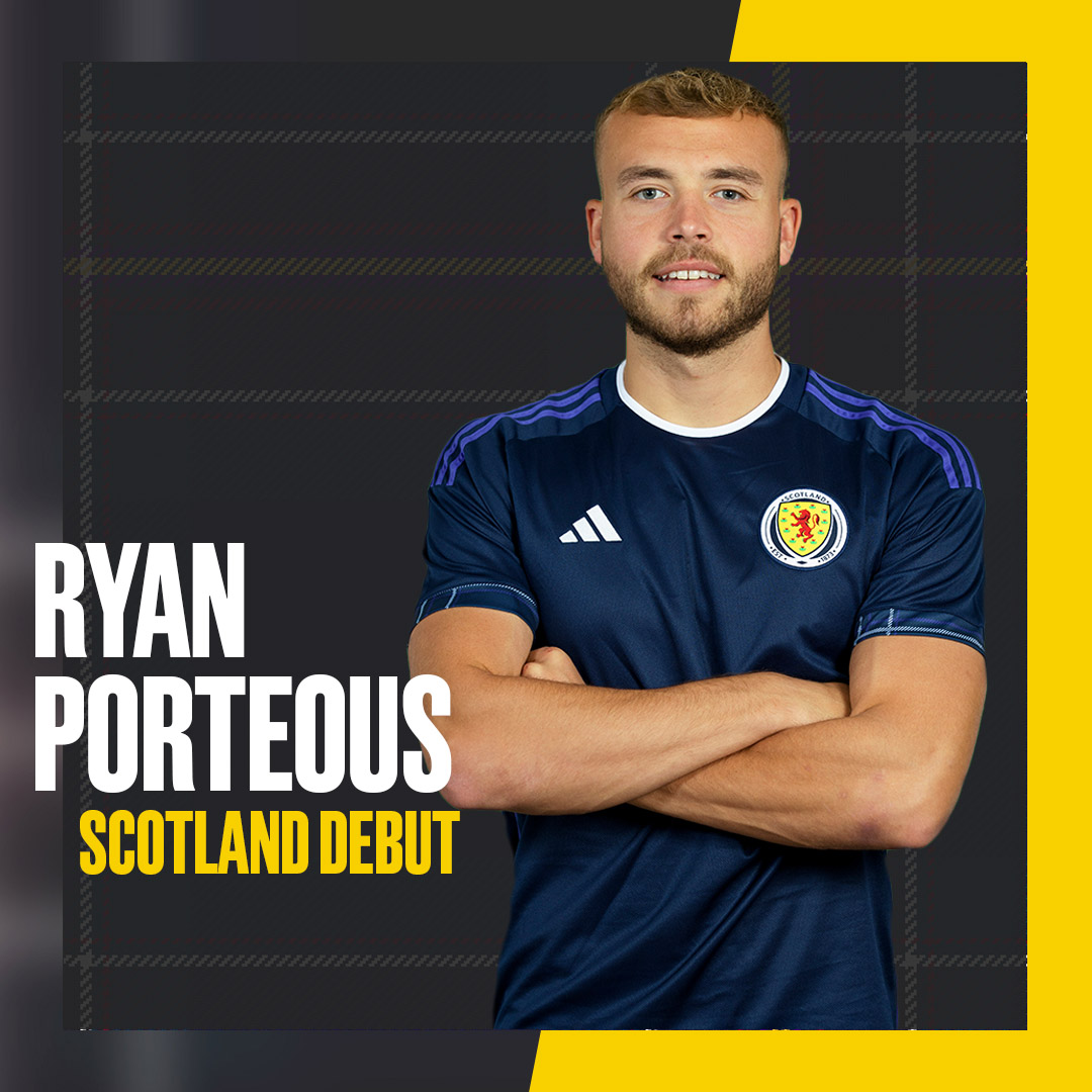 Congratulations to Ryan Porteous, who will make his senior Scotland debut this evening 👏 🏴󠁧󠁢󠁳󠁣󠁴󠁿

#UKRSCO