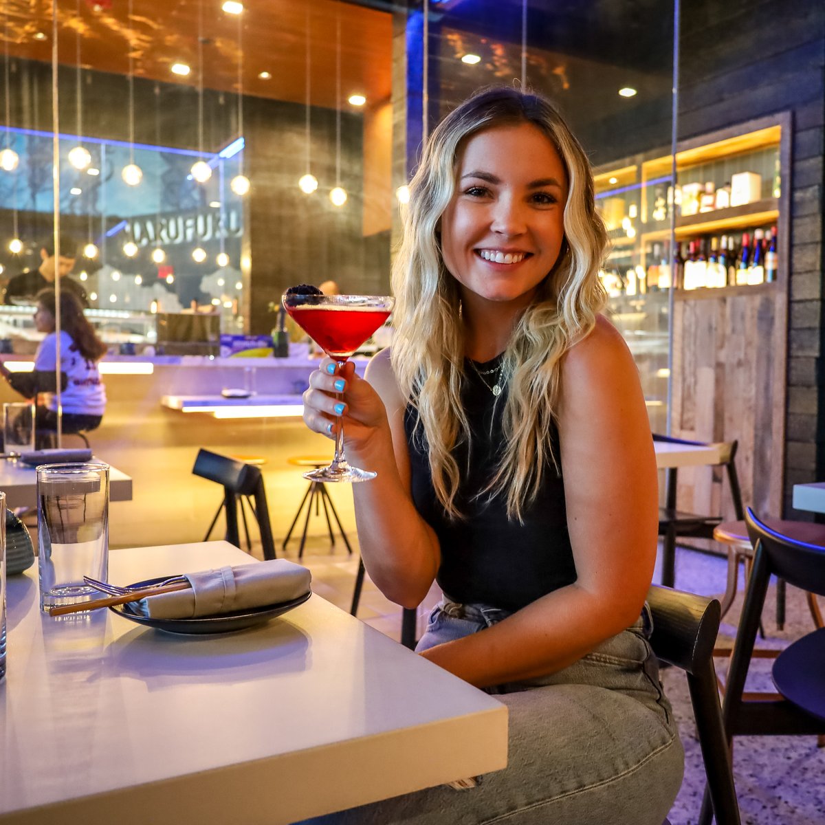 GlassBoxSD's tweet image. It's hard not to smile with a cocktail in hand... 🍷