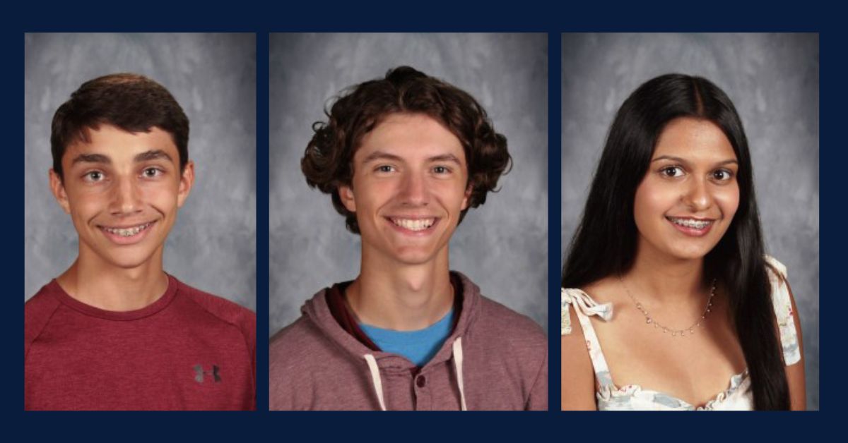 You're looking at the newest Chesterton High School National merit Commended Students, Saanya Agarwal, Ian Condes and Connor Engels!

Read more about these exceptional seniors here: nwi.life/article/cheste…

Duneland School Corporation <a href="/ChestertonHS/">Chesterton High</a>