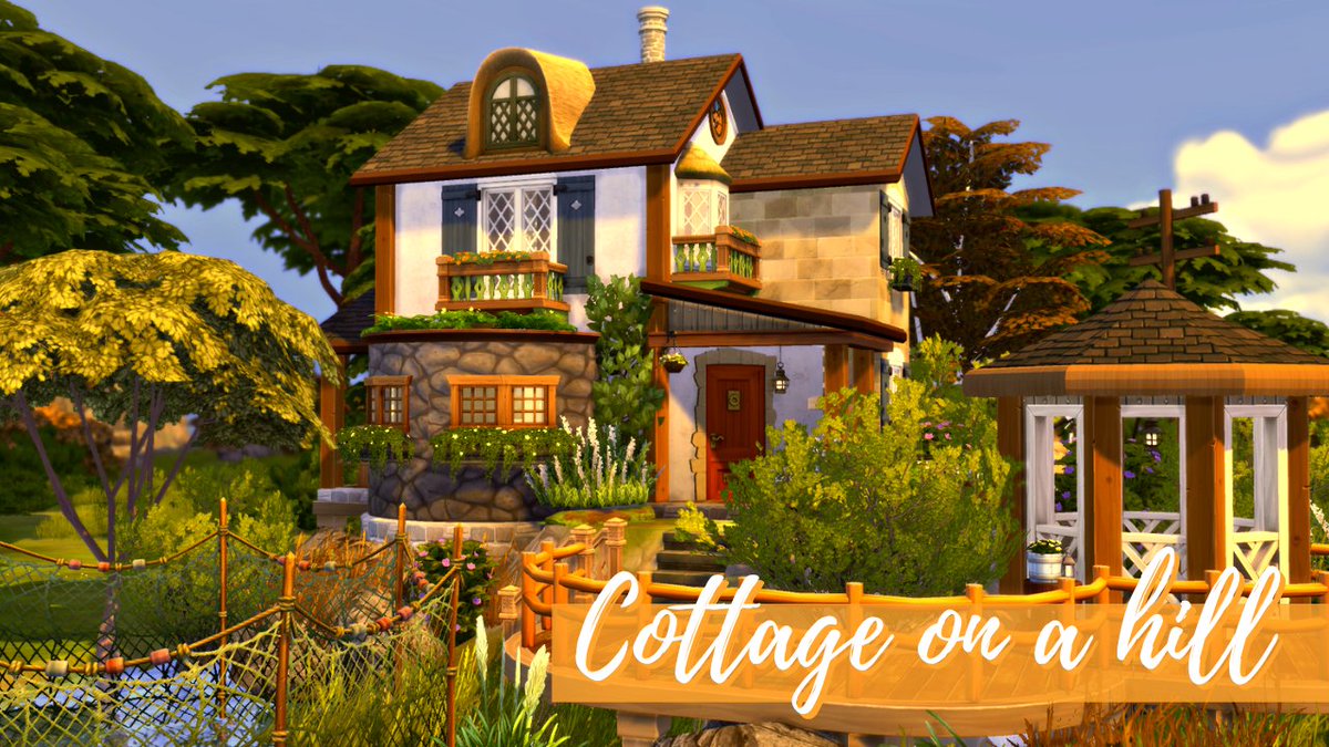 simiegreemie's tweet photo. Cottage on a hill 🪶🏞
3 bedrooms, 2 bathrooms 

---> https://t.co/WQzufFat3i
Gallery ID: simiegreemie

#TheSims4 #ShowUsYourBuilds https://t.co/lfz4Okps3x