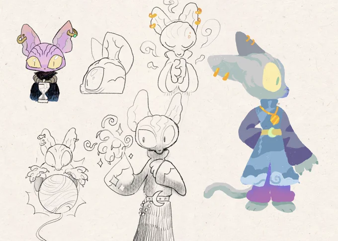 Character sketches (1/2) 