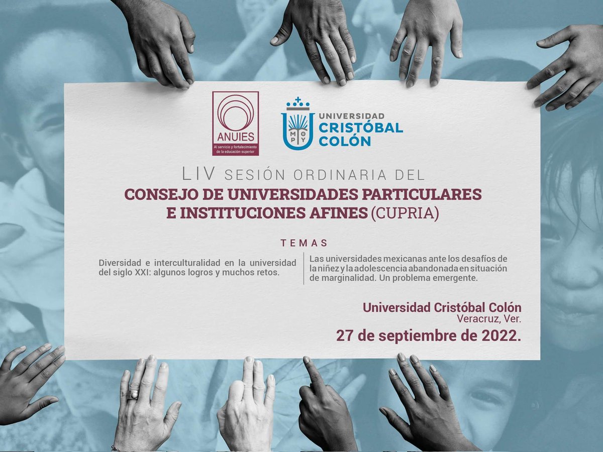 jaimevalls's tweet photo. Celebramos en @ucristobalcolon la LIV Sesión Ordinaria del Consejo de Universidades Particulares e Instituciones Afines, #CUPRIA de la @ANUIES, a fin de evaluar el trabajo conjunto y establecer propuestas que fortalezcan el desarrollo de la educación superior en el país #Veracruz https://t.co/oRPk6xkT02