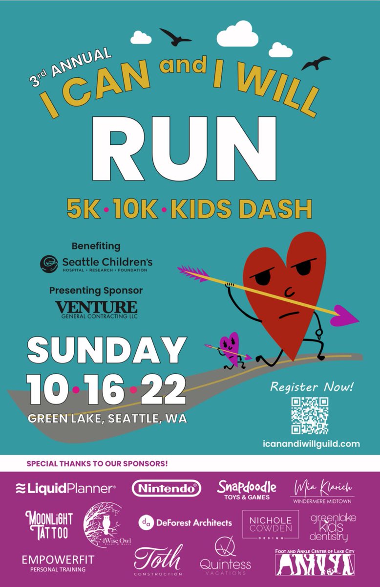 If you're in Seattle, come support my friend Olivia and uncompensated care at #seattlechildrens hospital, which provides medical care to children in our region regardless of a family's ability to pay. #icanandiwillrun

icanandiwillguild.com