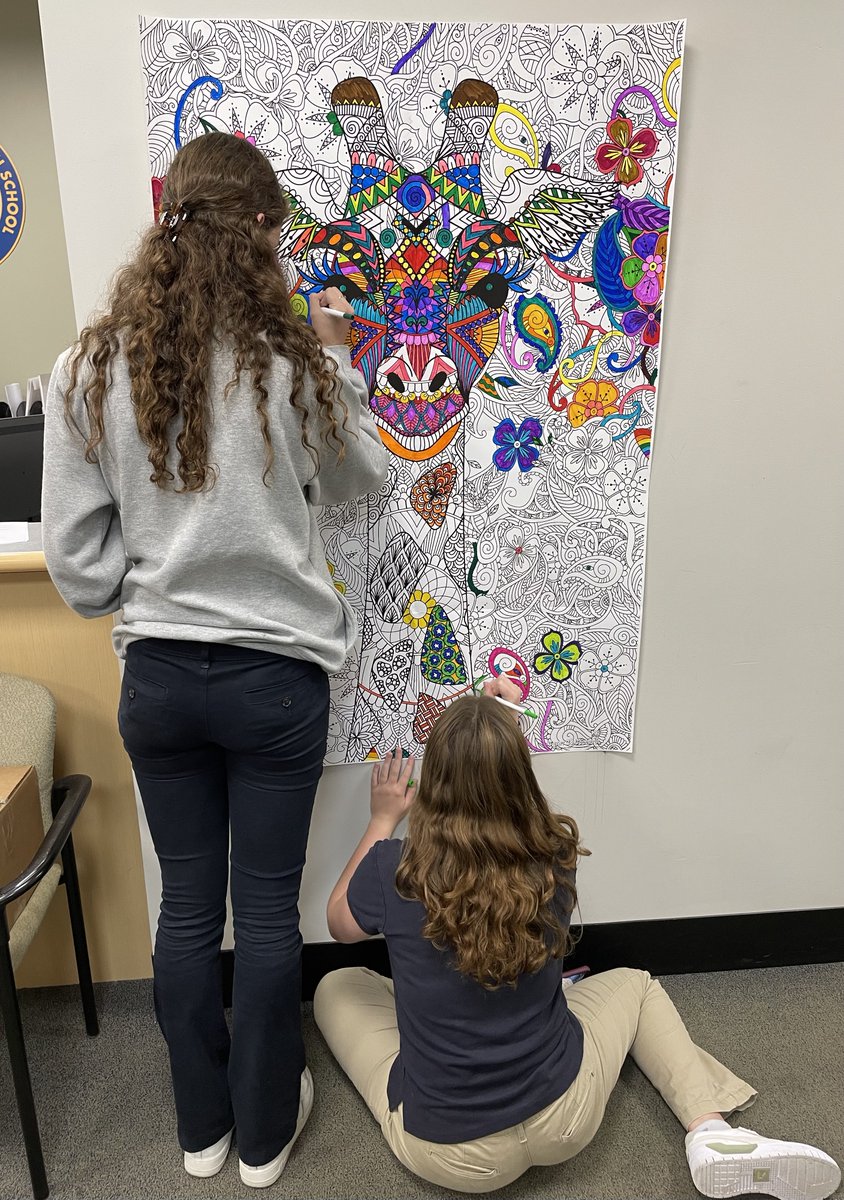 ACHSCougars's tweet photo. Coloring Therapy anyone?! Relax your brain and relieve stress by getting creative in the Guidance Office during your free time. 🔴🟠🟡🟢🔵🟣🟤⚫️ https://t.co/Ru2ZEYdehj