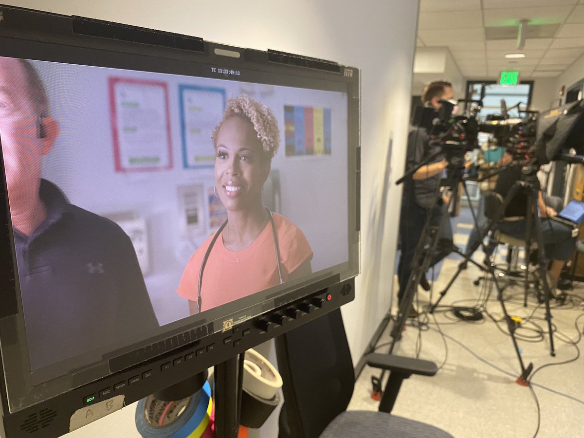 BTS with <a href="/TheOfficialDocD/">Letitia Dzirasa, MD</a> for <a href="/MDHealthDept/">Maryland Department of Health</a>’s GO BOOST campaign promoting the new #COVID19 #BivalentBooster. Get yours this Fall at one of our Covid vaccination clinics this week!