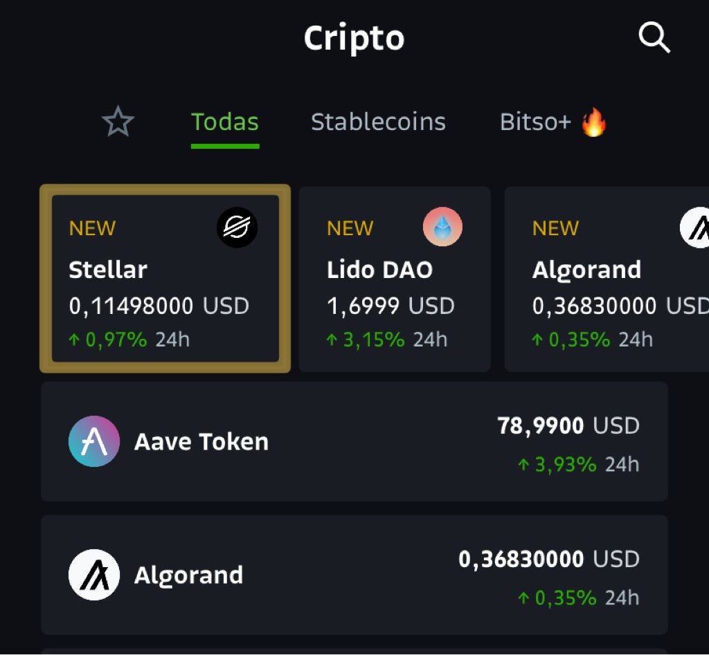 ¿Quién de aquí ya tiene Stellar en su wallet de Bitso?😎
