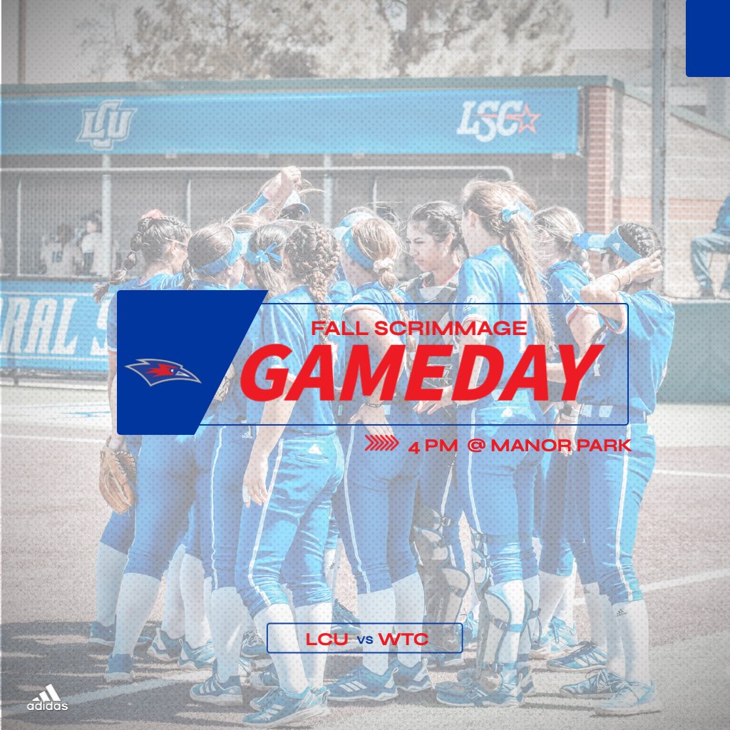 LCUSoftball's tweet photo. Today we are kicking off our Fall Scrimmage Season. Come watch us scrimmage Western Texas College today at 4pm!! 💙♥️👌🏼 https://t.co/PpNNoccKOz