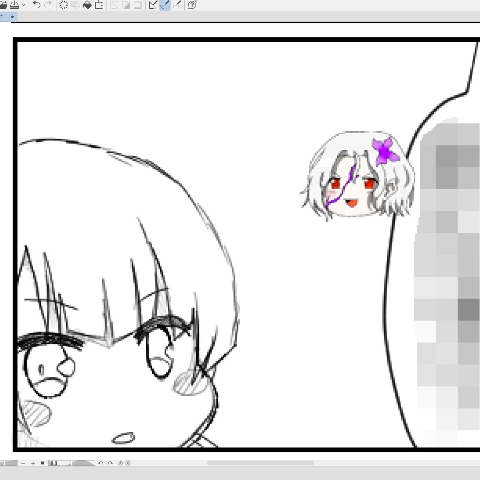 今描いてるランセナマンガの「吹き出しにくっつける」というしょうもない用途のためだけに描いたゆっくりエックスちゃんです。
#ゼノブレイド3 #下書き 