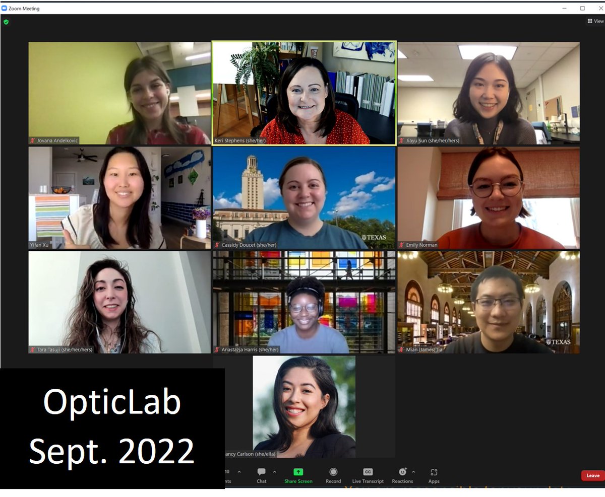 keristephens's tweet photo. Great #OpticLab meeting celebrating #OCMC2022 success, personal successes, and strategizing for #ICA23 submissions. @TexasTipi, @UTcommstudies @ICA_Mobile @ICA_HMC @ICA_CAT @ICAOrgCom https://t.co/qycvwmzwDj