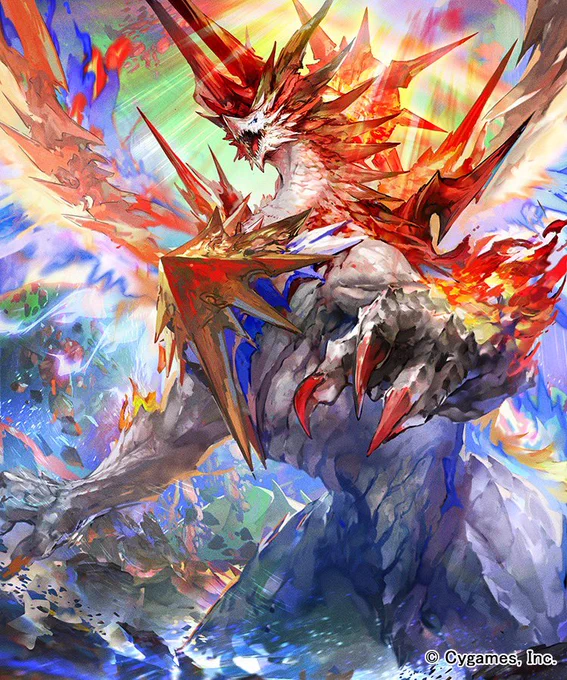 2020年放送のアニメ、前作のシャドウバースで登場したインフィニットフレイムドラゴンを担当いたしました!伝説のカードだそうです!! 