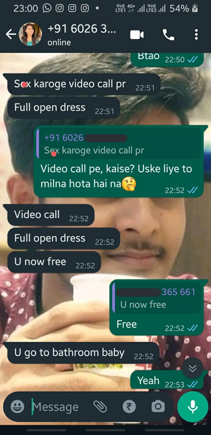 Ashwini Shrivastava on X: They thought theyd honey trap me 🤣 Video call  pe kaise hoga guys🤭🤔 (They randomly messaged me on WhatsApp..)  t.coKPPvcIrgIs  X