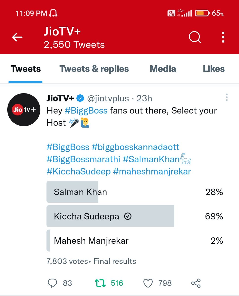 Raghubh17's tweet photo. #BiggBossKannadaSeason9 #KicchaSudeep𓃵 
#KicchaBOSS  
#VikrantRonaOnHotstar #vikrantronaonzee5 #BRB #BRBupdate  ❤️❤️🤗🤗 https://t.co/Vv8sqFriav